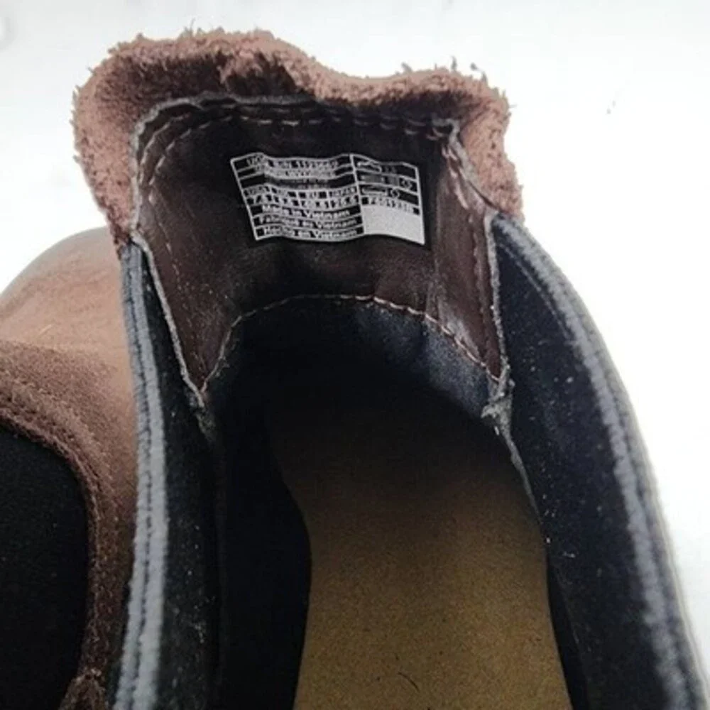 UGG Biltmore Chelsea Boots Men's 7.5 Dark Chocolate Logo Detail Slip On